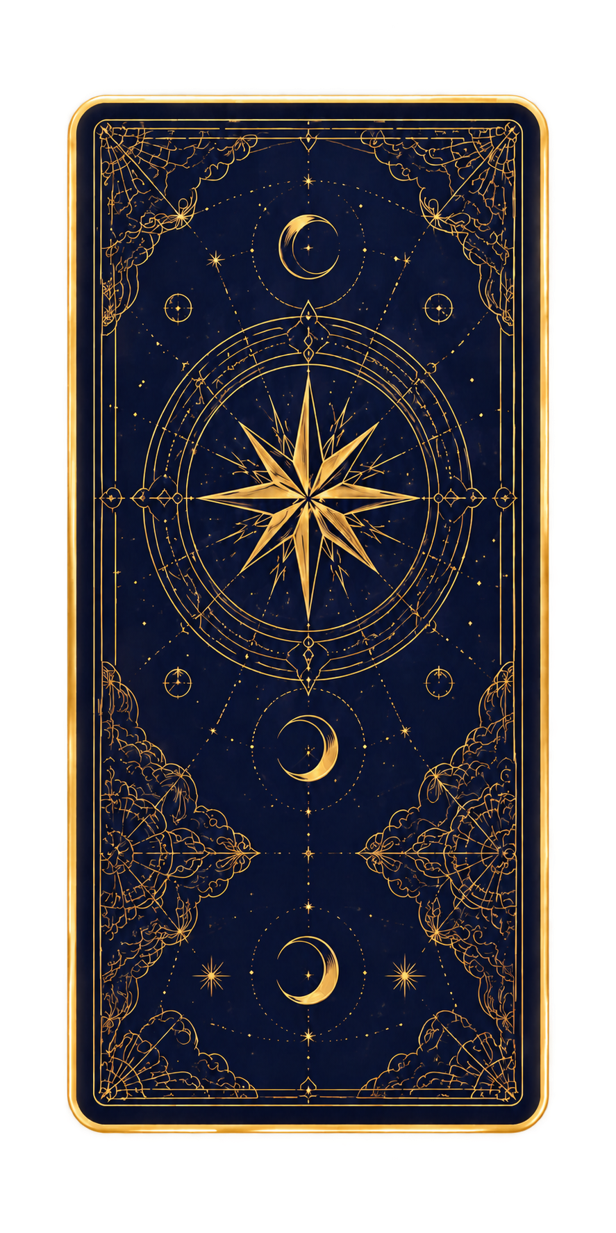 AuraNova celestial tarot card back